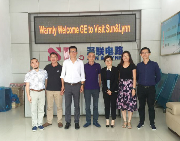 GE Energy来访深联线路板厂进行商务洽谈，以期开展更深度的合作